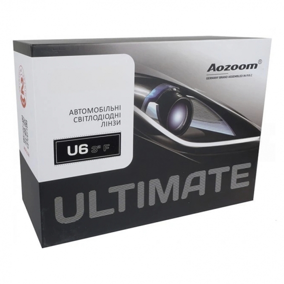 Автомобильные LED (светодиодные) линзы AMS Ultimate U6 5500K 3" F