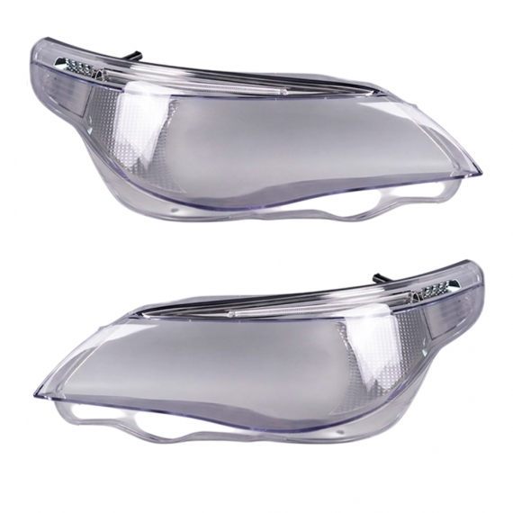 Скло фар BMW 5 E60 E61 LED Shade (2003-2010) дорестайлінг ліве і праве