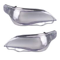 Стекло фар BMW 5 E60 E61 LED Shade (2003-2010) дорестайлинг левое и правое